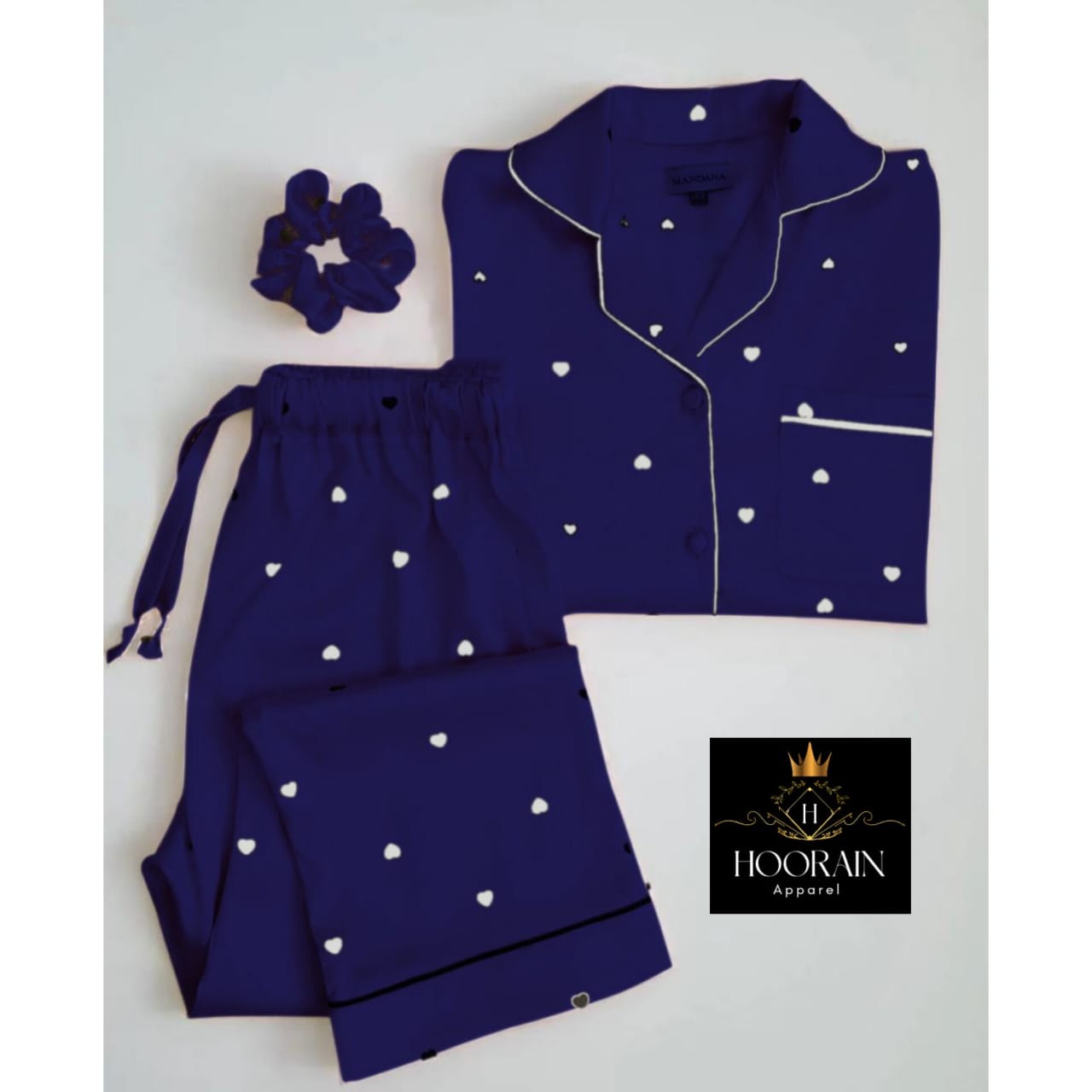 Heart Night Suit Set (3 PCs)